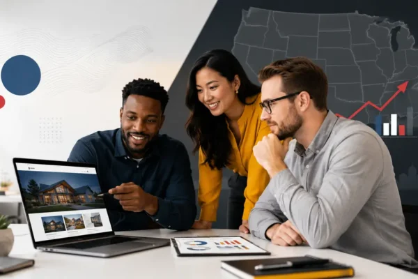 USA small business team planning a 2026 website redesign budget and performance strategy