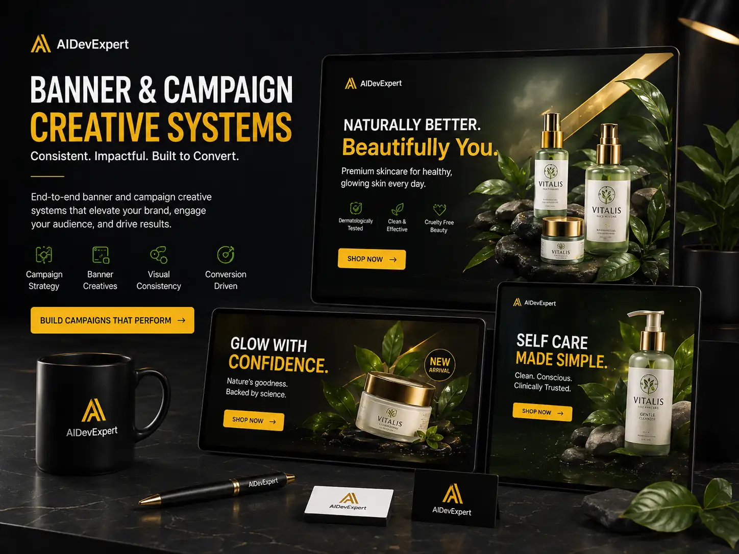 Ecommerce promotional banner creative system