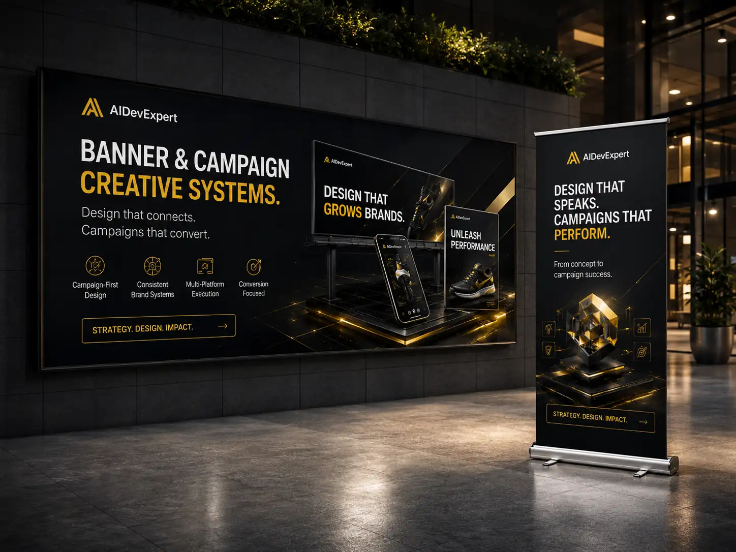 Print roll-up and outdoor banner system