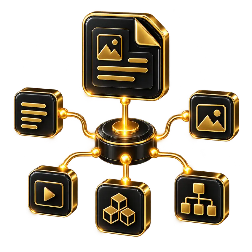 Content Distribution & Amplification illustration
