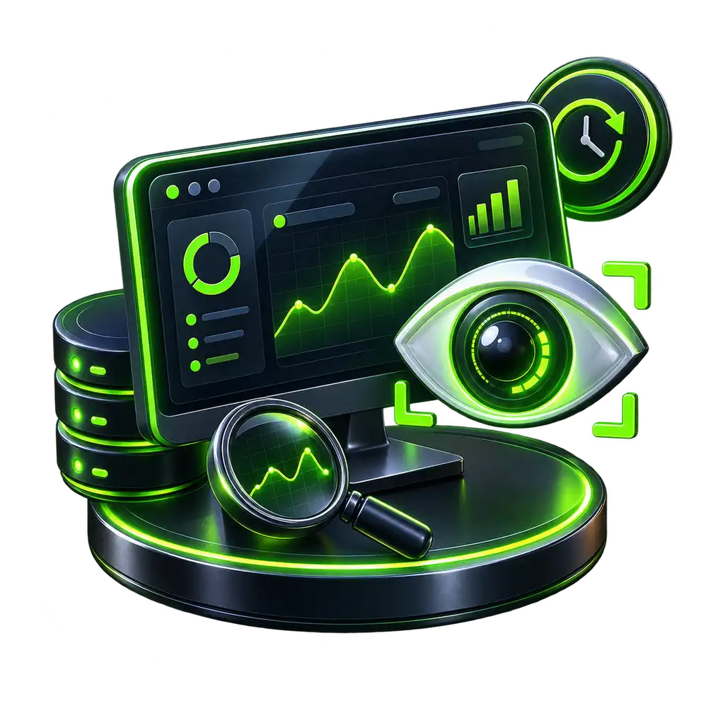 Content performance analytics and reporting illustration