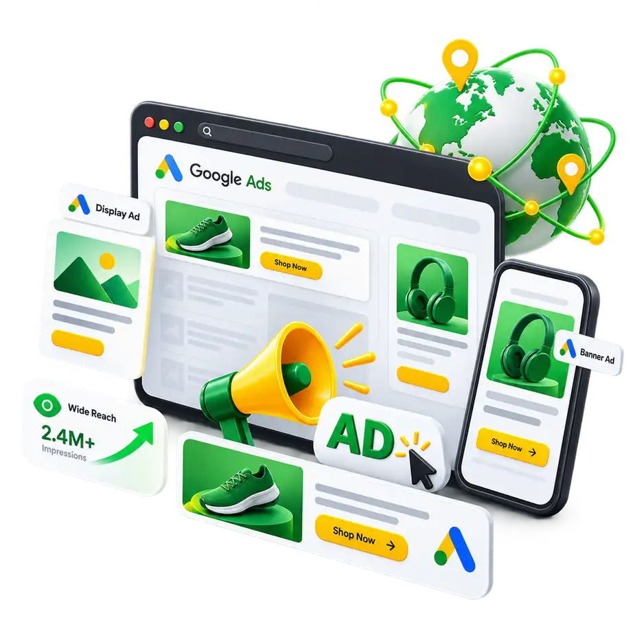 Visual Reach & Display Transition illustration