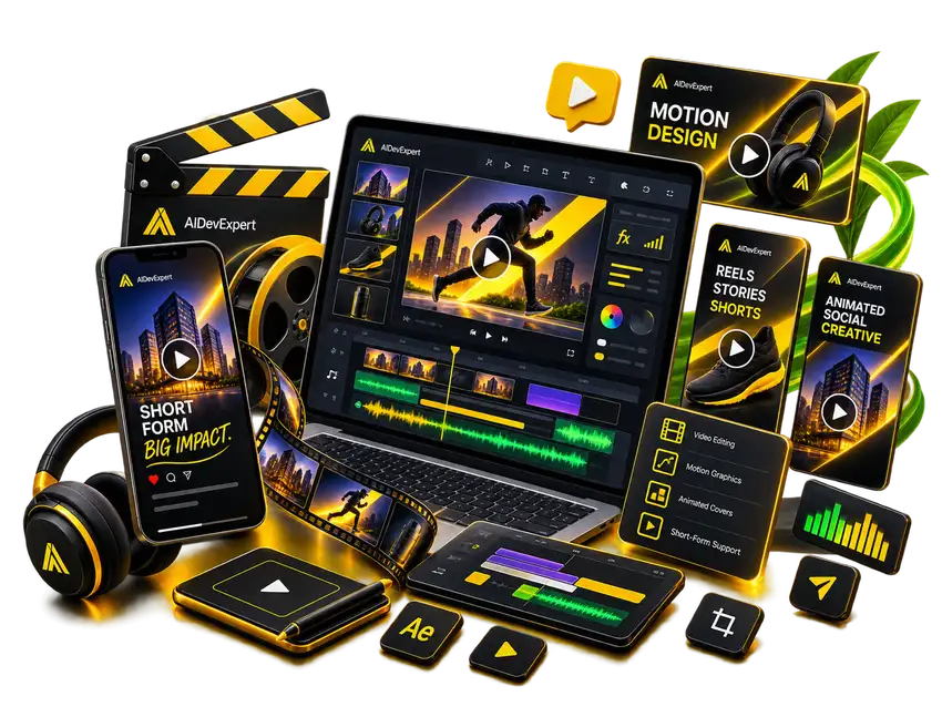 Motion & Short-Form Creative Support illustration