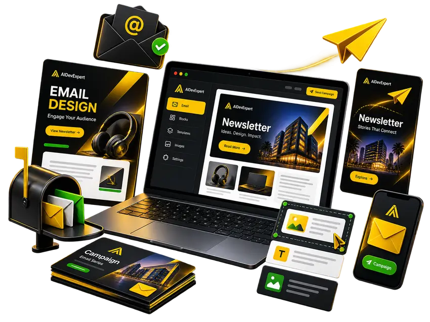 Email & Newsletter Design illustration