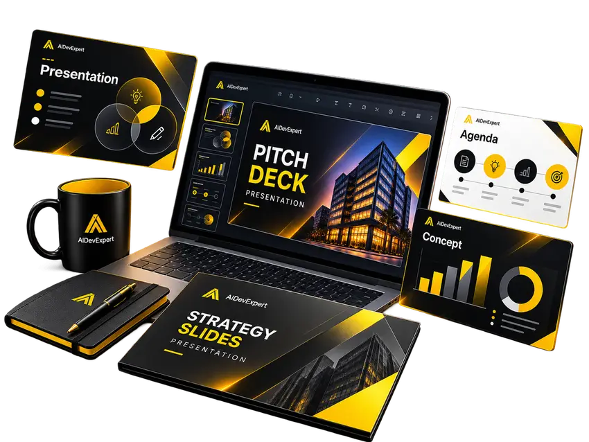 Presentations & Pitch Decks illustration