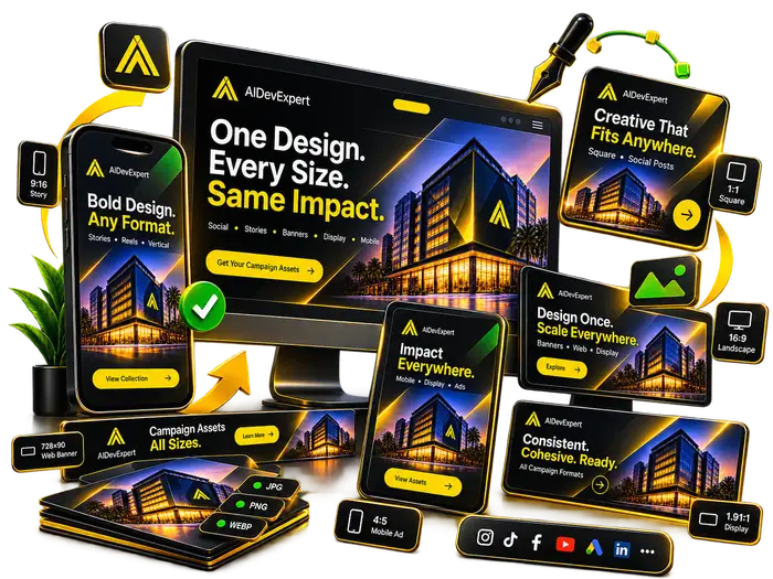 Multi-Size Campaign Adaptations illustration