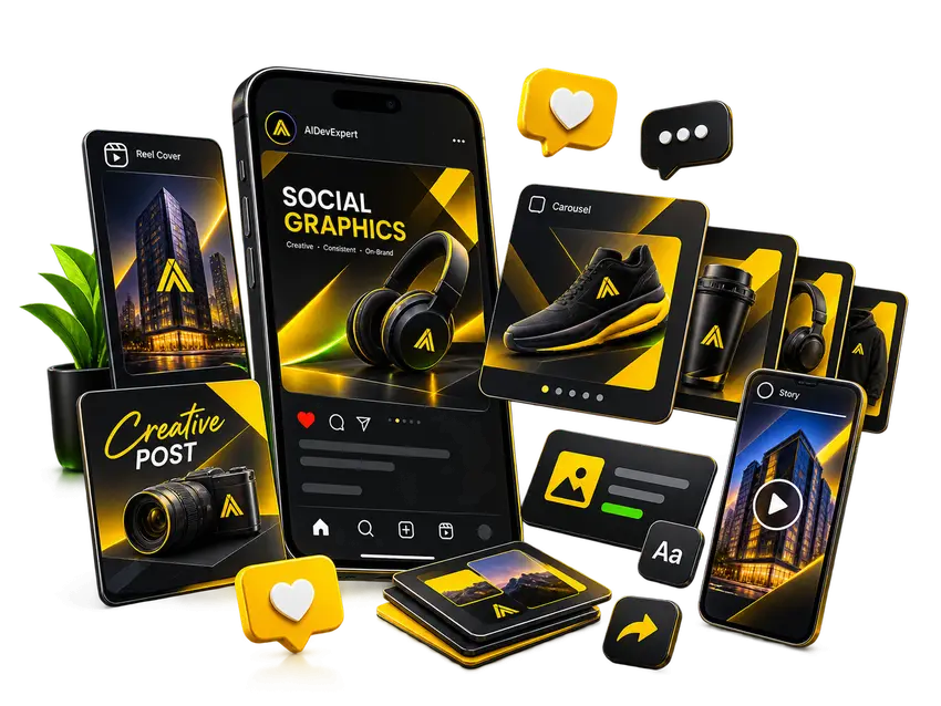 Social Media Graphics illustration