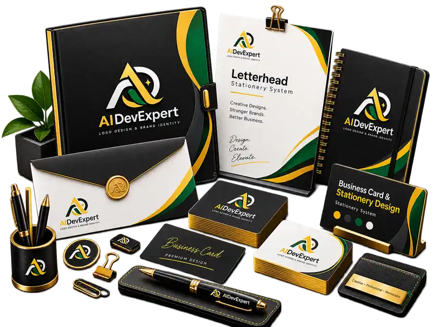 Business card and stationery identity system