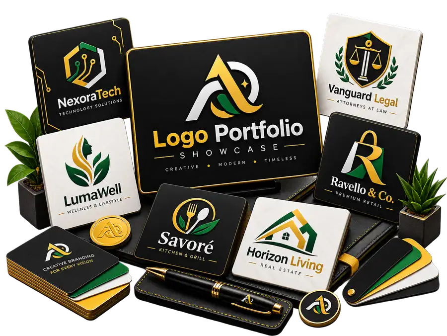 Illustrative logo concept showcase