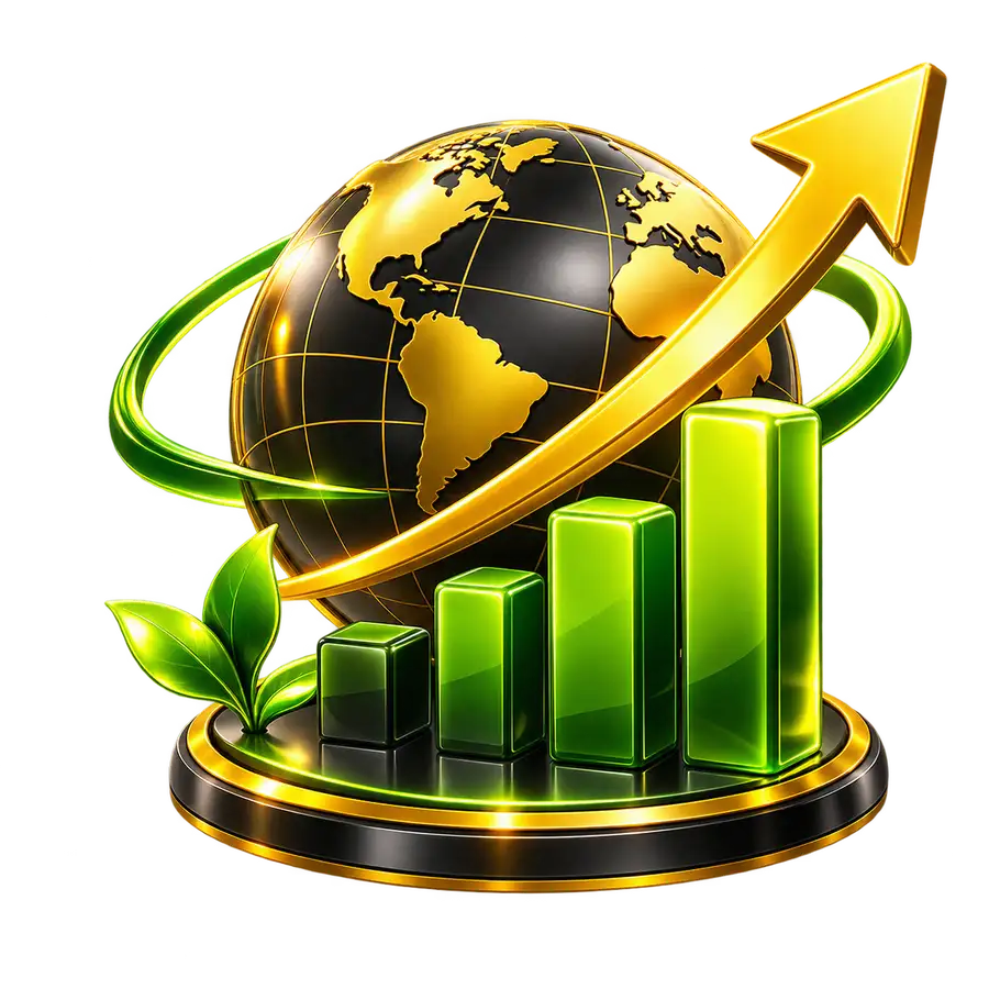 Organic traffic and visibility icon