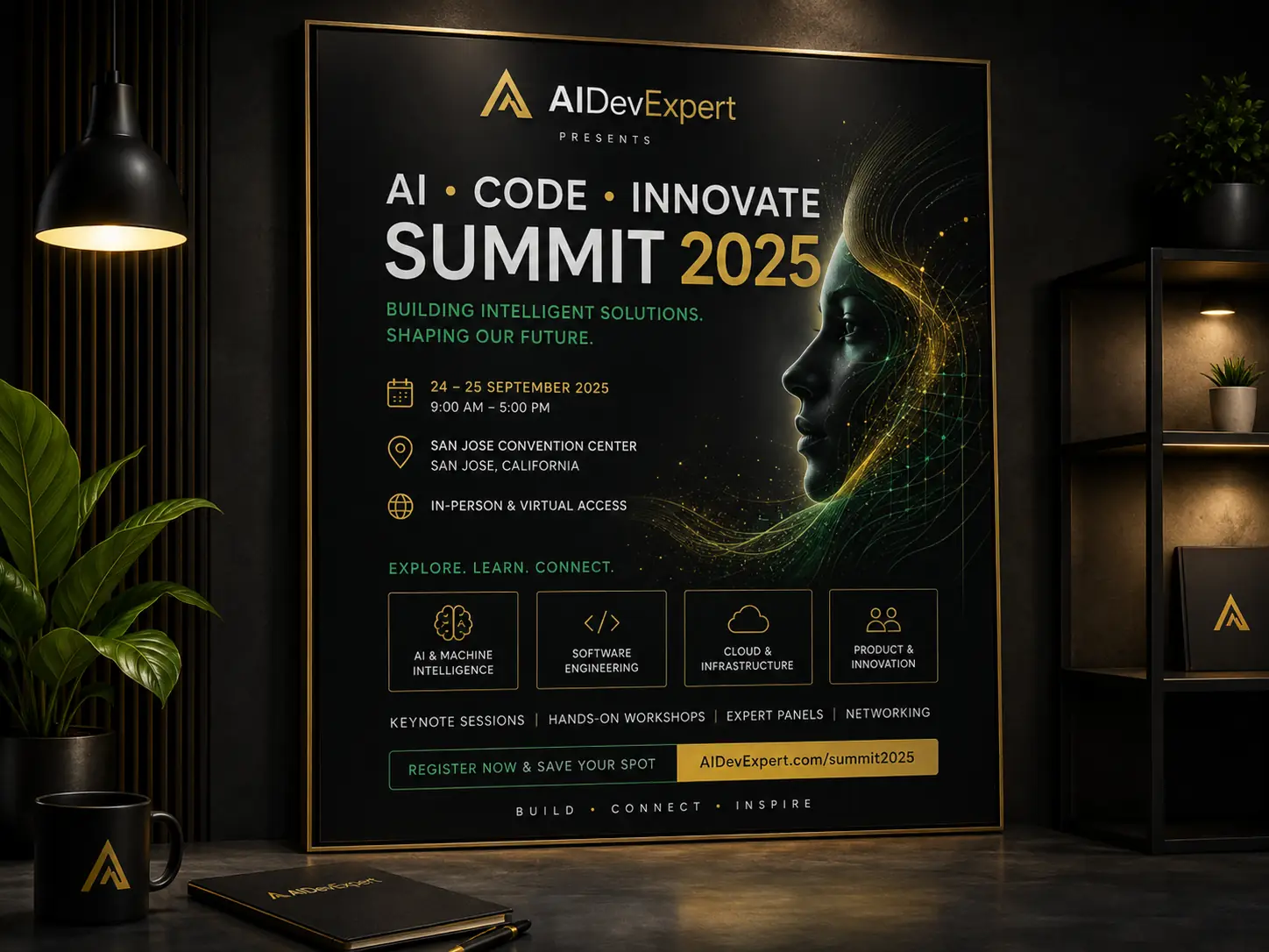 Tech & AI summit poster concept