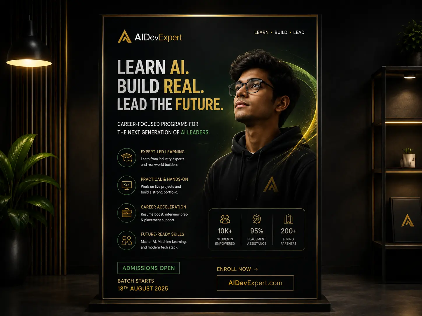 Education and recruitment poster concept