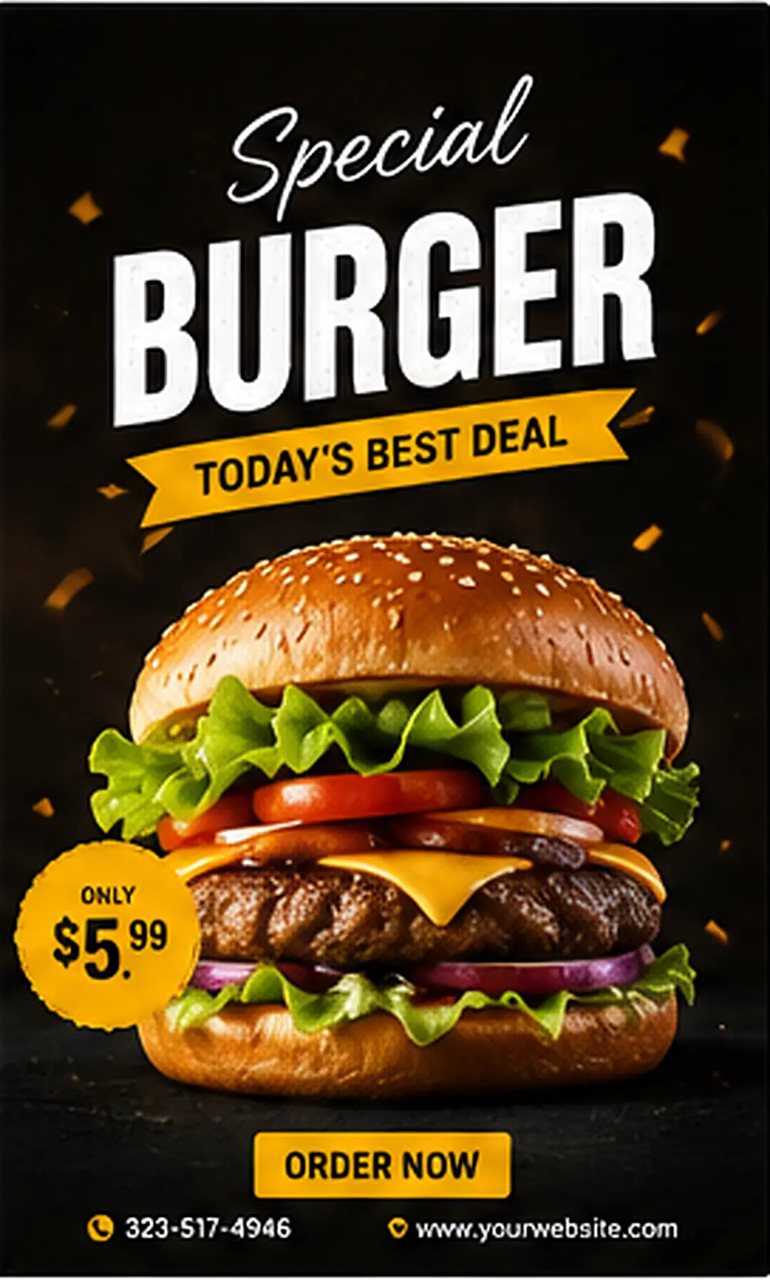 Restaurant food poster concept