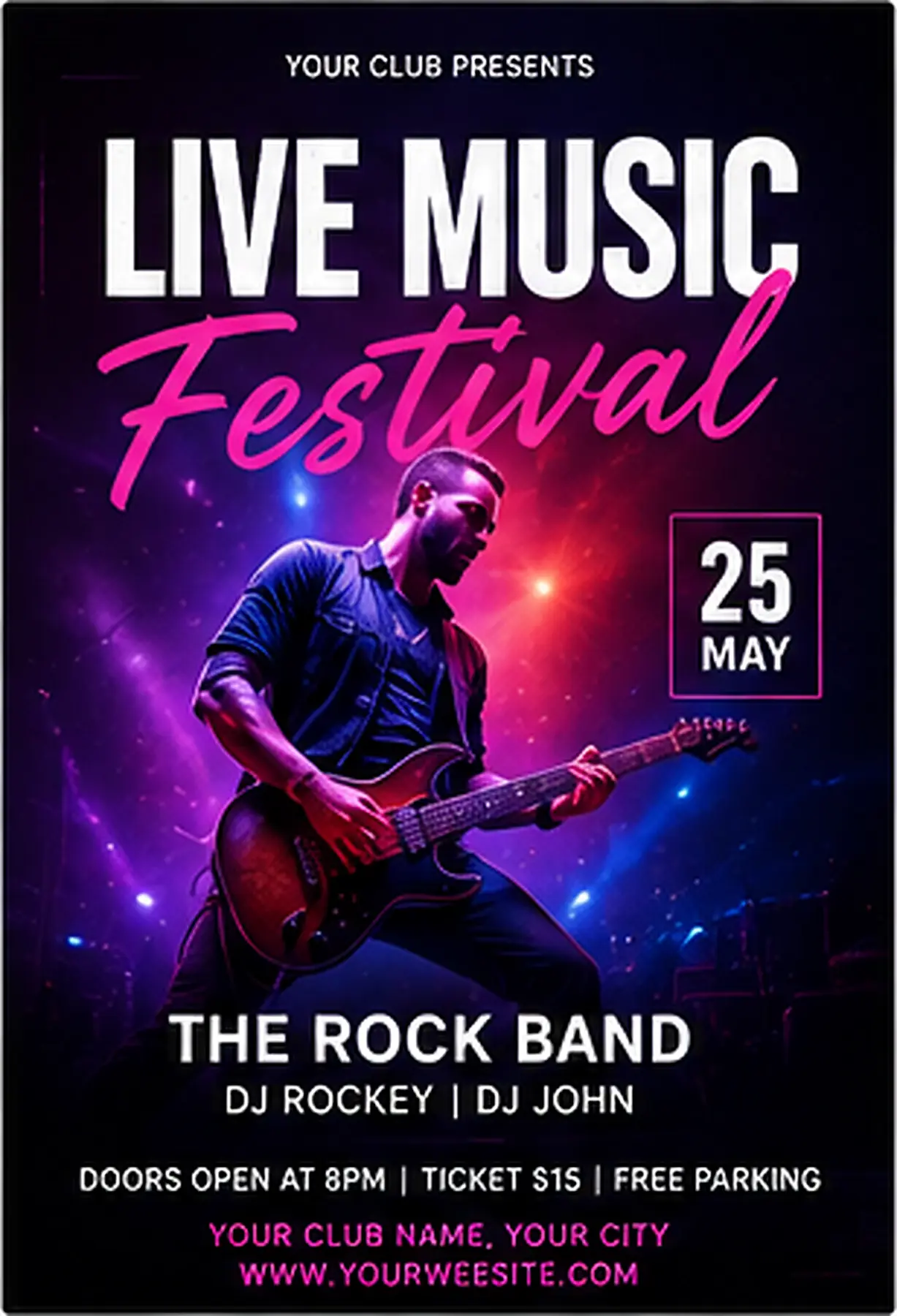 Live music event poster concept