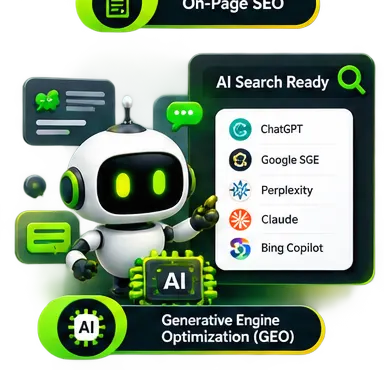 Generative Engine Optimization (GEO) illustration