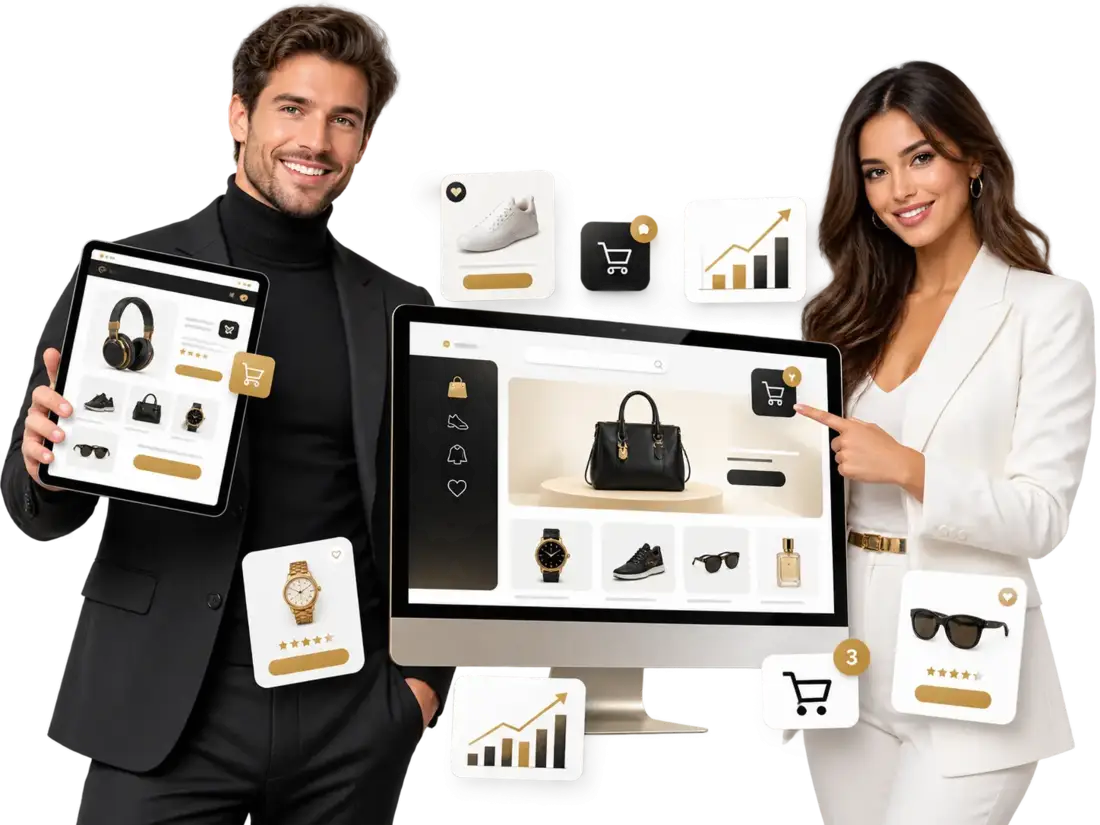 Ecommerce Growth Website illustrative website solution preview
